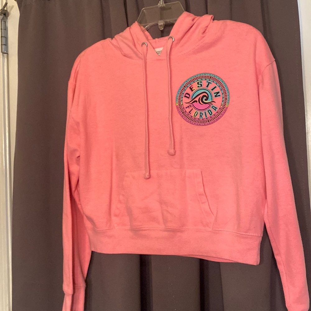 Cropped beach hoodie
